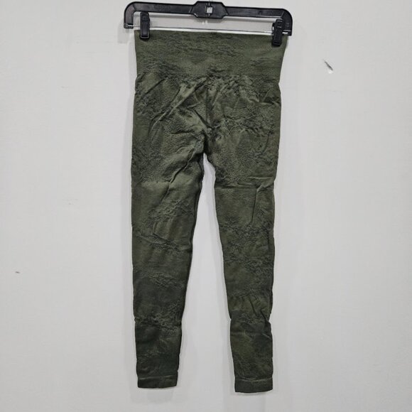 Gymshark Adapt Camo Seamless High Waisted Womens Moss Olive Green Leggings Small - Picture 8 of 10